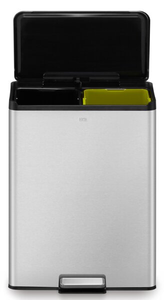 EKO Кош за разделно събиране “ESSENTIAL“ - 2 х 20 л.- хром мат