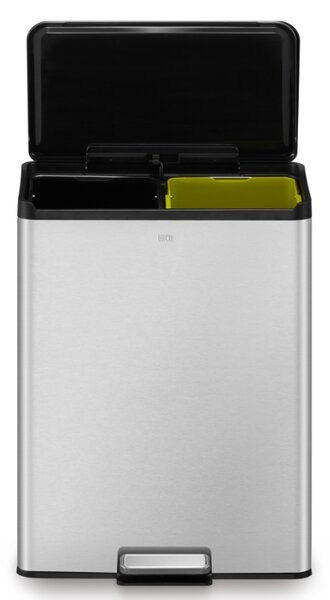 EKO Кош за разделно събиране “ESSENTIAL“ - 2 х 20 л.- хром мат