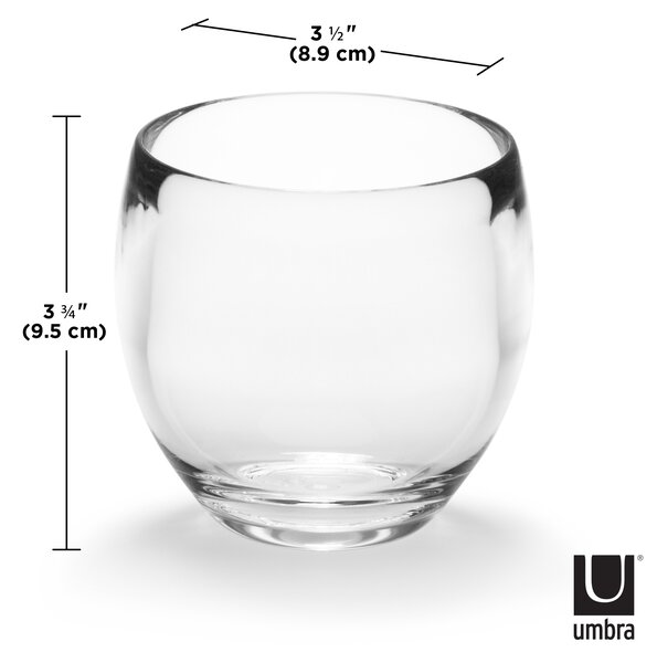 UMBRA Съд за четки за зъби “DROPLET“ - прозрачен