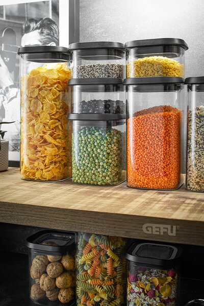 GEFU Сет от 4 бр. стъклени канистери “PANTRY“, 400мл, 2х900мл, 1400мл
