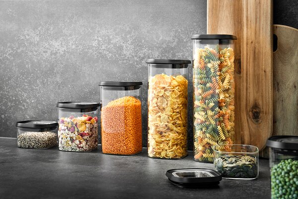 GEFU Сет от 4 бр. стъклени канистери “PANTRY“, 400мл, 2х900мл, 1400мл