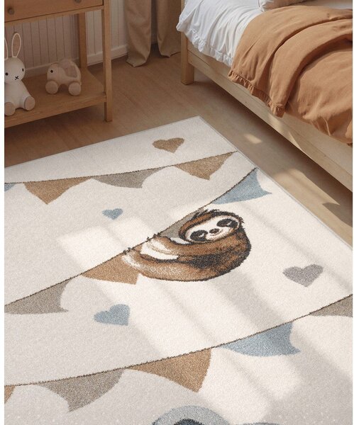 Кремав детски килим 120x170 cm Walk like an Elephant Rainbow Party – Villeroy&Boch