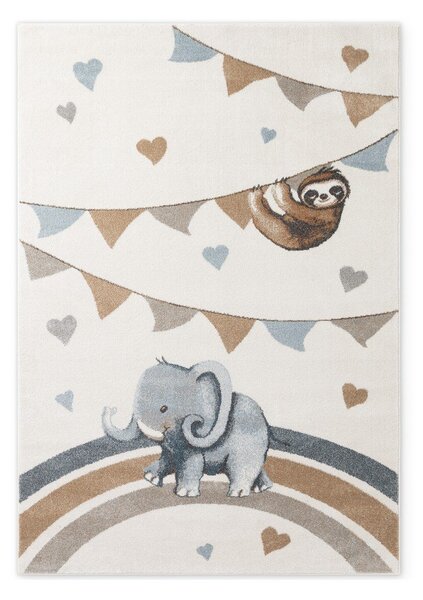 Кремав детски килим 120x170 cm Walk like an Elephant Rainbow Party – Villeroy&Boch