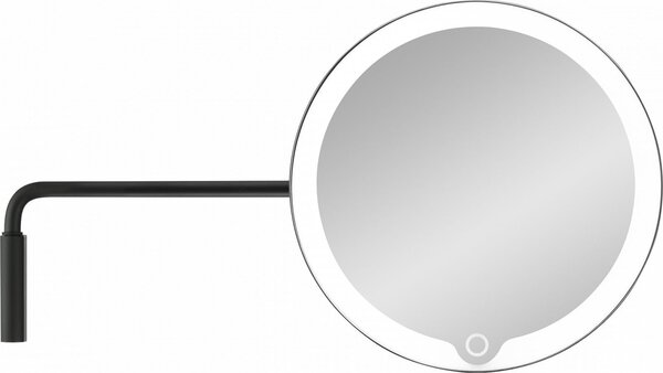 BLOMUS Увеличително огледало MODO за стенен монтаж с LED светлина - цвят черен