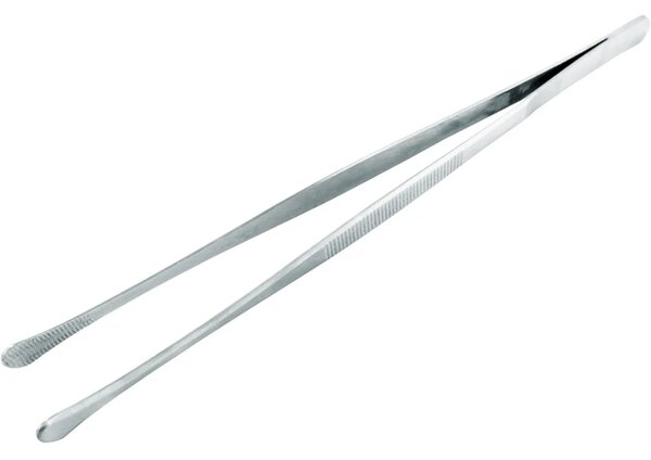 Nerthus Прави стоманени кухненски пинсети - 30 см