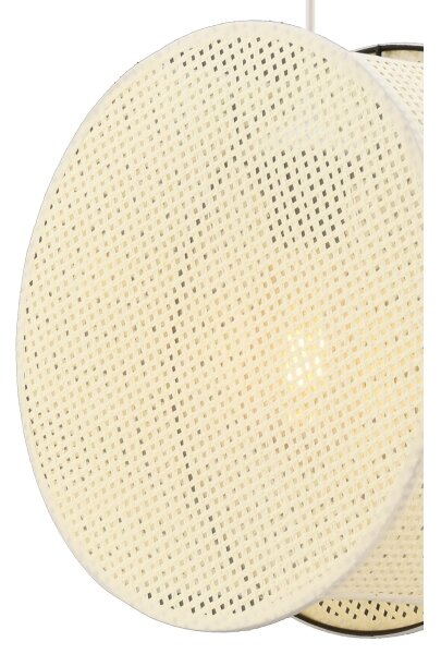 Vисяща лампа на кабел BIG DRUM 1xE27/60W/230V кремава