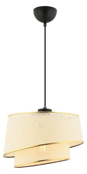 Полилей на кабел BARETTE 1xE27/60W/230V кремав/златист