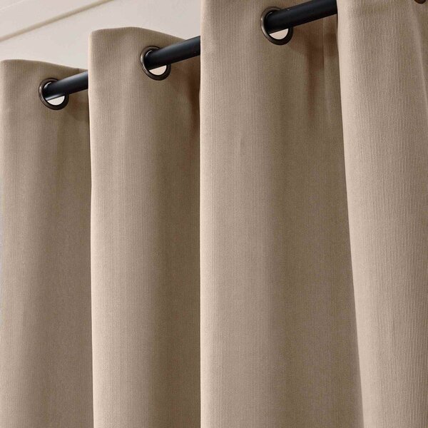 Кафяво термо перде от рипсено кадифе 140x260 cm Madison – douceur d'intérieur