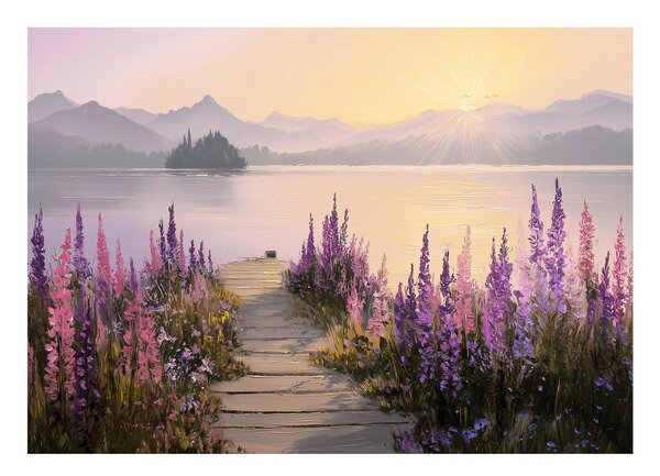 Картина 113x85 cm Lupine Shore – Styler
