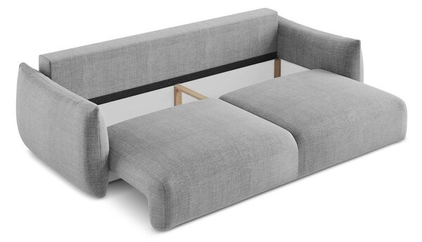 Светлосив разтегателен диван 230 cm Leila – Makamii
