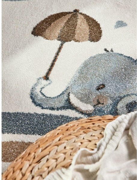 Кремав детски килим 120x170 cm Walk like an Elephant Rainy Party – Villeroy&Boch