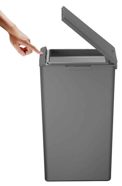 EKO Кош с TOUCH механизъм “MORANDI TOUCH“ - 40л - сив