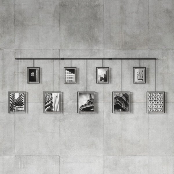 UMBRA Фотодисплей за стена “EXHIBIT" за 9 снимки - черен цвят