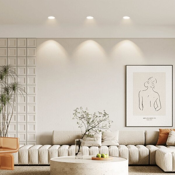 Aigostar- К-кт 3x LED Екстериорна лампа за вграждане LED/4,8W/230V 4000K IP65 бял