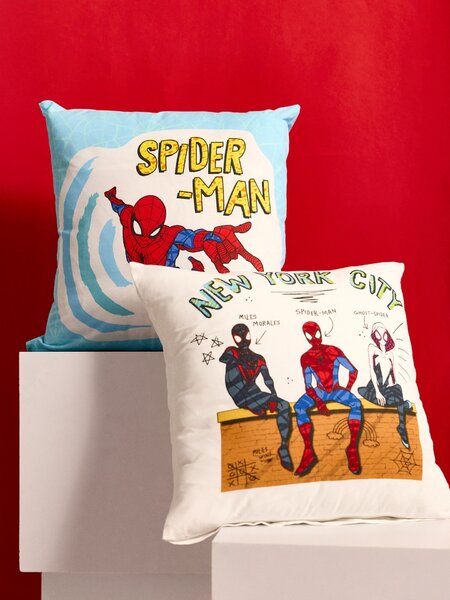 Sinsay - Памучни калъфки за възглавници Spider-Man 2 pack - многоцветен