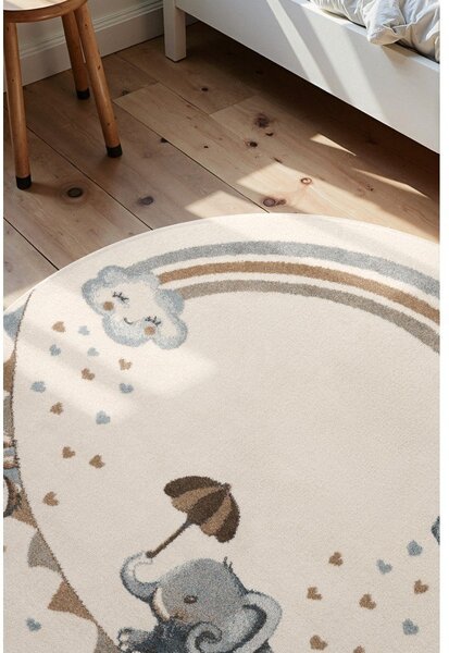 Кремав детски килим ø160 cm Walk like an Elephant Rainbow – Villeroy&Boch