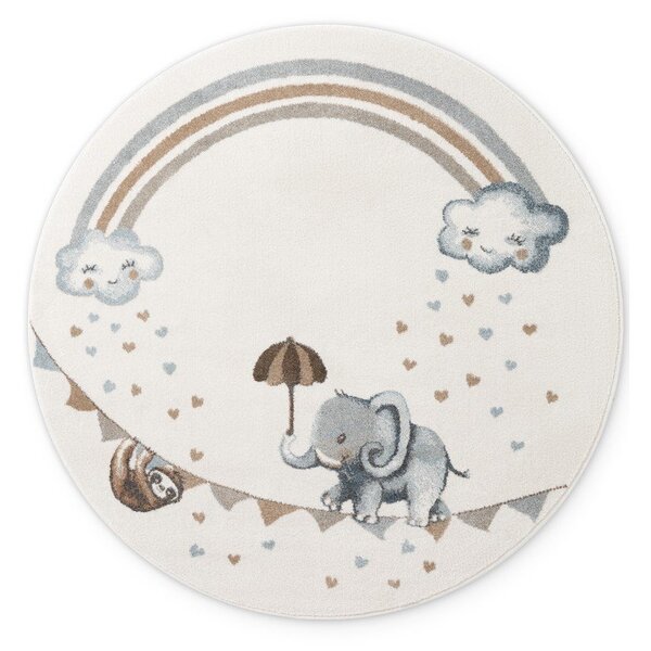 Кремав детски килим ø160 cm Walk like an Elephant Rainbow – Villeroy&Boch