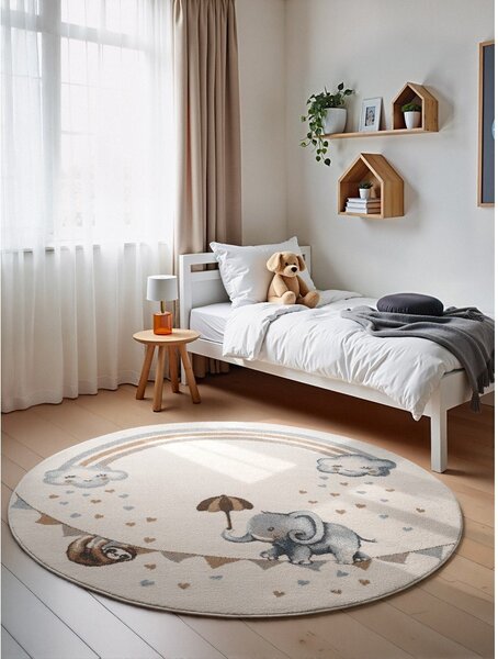 Кремав детски килим ø160 cm Walk like an Elephant Rainbow – Villeroy&Boch