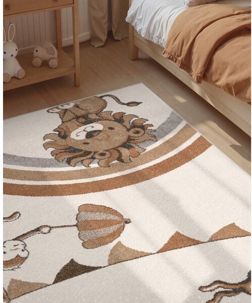 Кремав детски килим 120x170 cm Roar like a Lion Rainbow Party – Villeroy&Boch