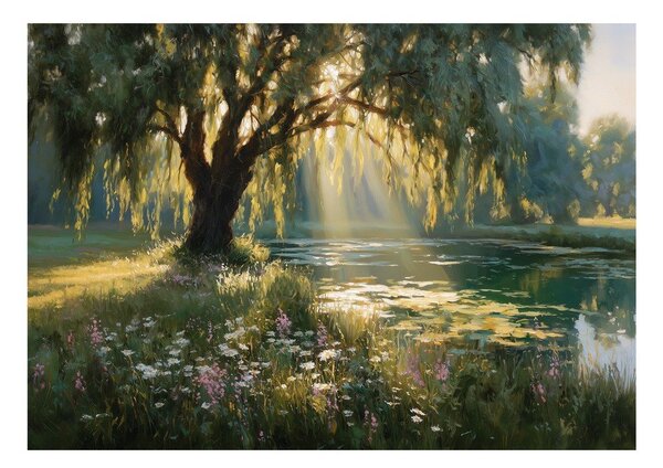 Картина 113x85 cm Sunlit Willow – Styler