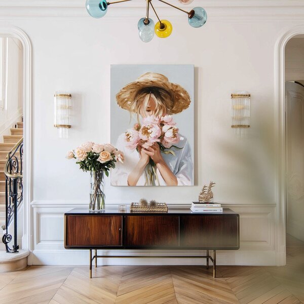 Картина с ръчно изрисувани елементи 70x100 cm Estelle – Styler
