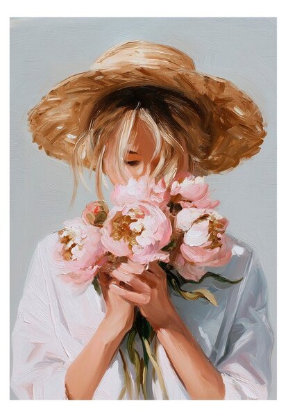 Картина с ръчно изрисувани елементи 70x100 cm Estelle – Styler