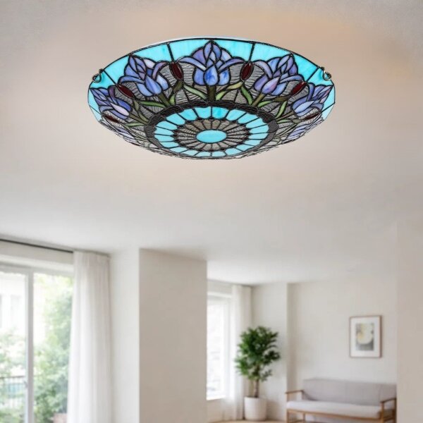 Brilagi - Tiffany витражна таванна лампа LORAS 2xE27/60W/230V