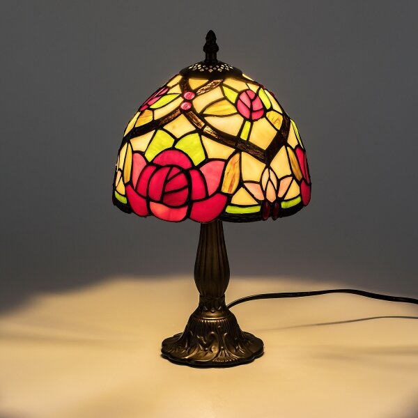 Brilagi - Tiffany витражна настолна лампа GARLAN 1xE14/40W/230V