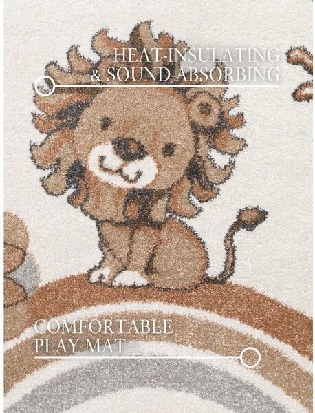 Кремав детски килим ø160 cm Roar like a Lion – Villeroy&Boch