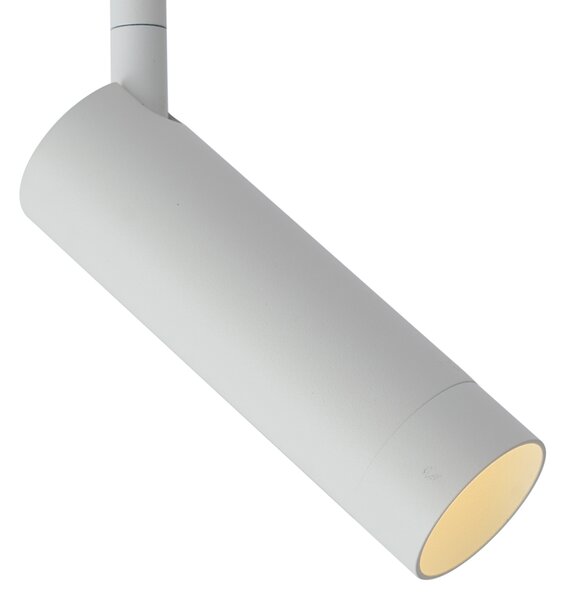 Модерен бял прожектор за 1-фазна релсова система GU10 35mm - Slimline Uzzy
