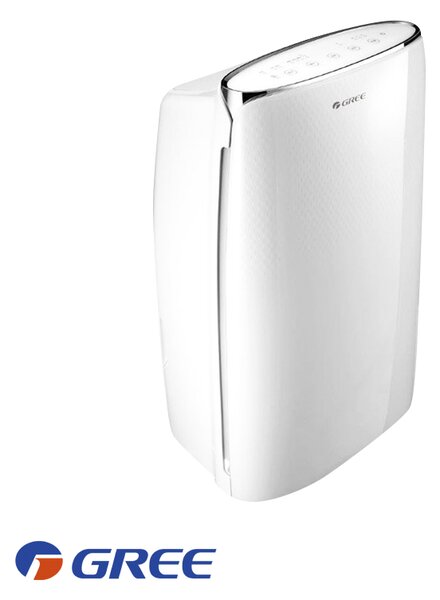 Влагоуловител Gree Daisy GDN20AV-K5EBA1A, 360W, 24 м2, 3.5 л, 20л/ден, Работа до 5C, Дисплей, R290, Бял