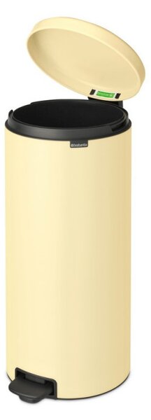 Кош за боклук с педал Brabantia NewIcon 1008852, 30 л, Плавно затваряне, Противоплъзгаща основа, Жълт