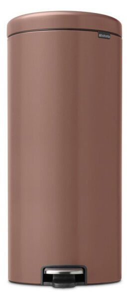 Кош за боклук с педал Brabantia NewIcon 1008853, 30 л, Плавно затваряне, Противоплъзгаща основа, Сатенено покритие, Кафяв