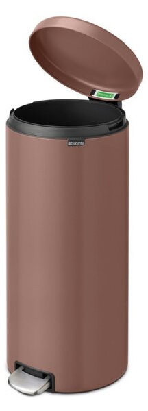Кош за боклук с педал Brabantia NewIcon 1008853, 30 л, Плавно затваряне, Противоплъзгаща основа, Сатенено покритие, Кафяв
