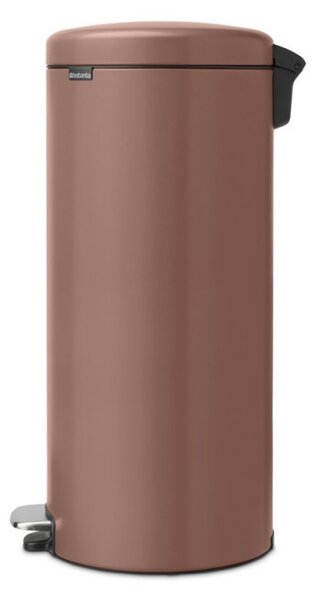 Кош за боклук с педал Brabantia NewIcon 1008853, 30 л, Плавно затваряне, Противоплъзгаща основа, Сатенено покритие, Кафяв