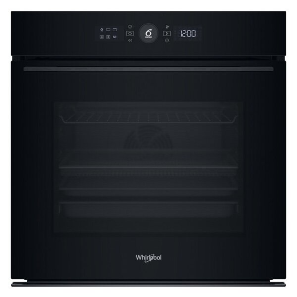Фурна за вграждане Whirlpool WOI5S8HM1SBA, клас A+, 73л. обем, хидролитично почистване, Steam+, черна