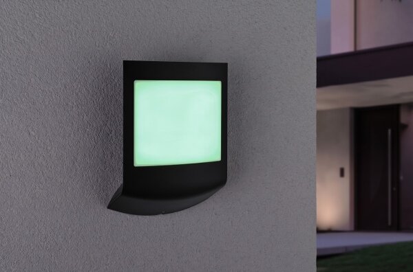 Paulmann 94513 - RGBW LED/8,2W IP44 Външна стенна лампа PADEA 230V