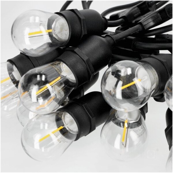 LED Екстериорни декоративни лампички BAJA ST64 10xE27/1W/230V 10,9m IP44 топло бяло