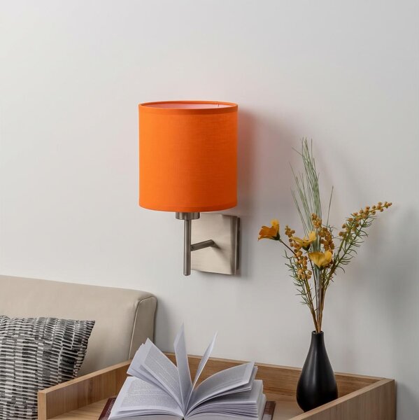 BRILAGI - LED настенно осветително тяло NUBILA 1xE27/60W/230V матов хром/оранжево
