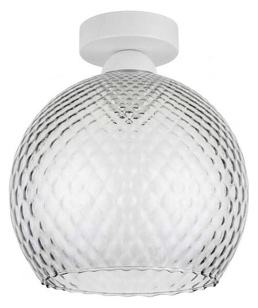BRILAGI - LED таванно осветително тяло R GLASS 1xE27/60W/230V Ø 25 см бял/димно сив