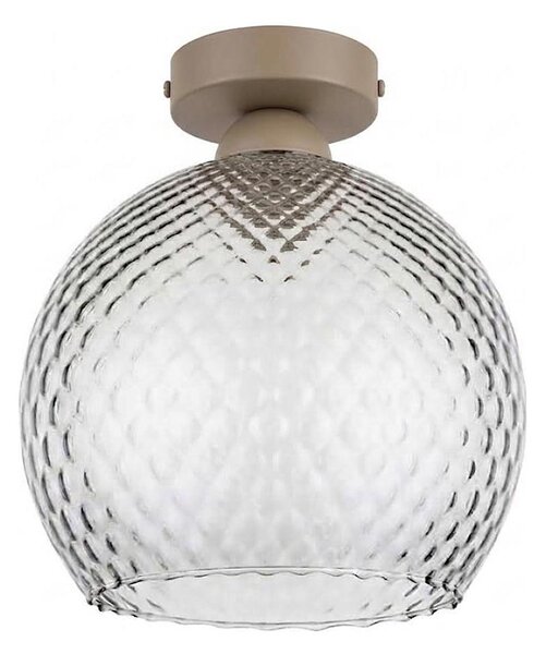 BRILAGI - LED таванно осветително тяло R GLASS 1xE27/60W/230V Ø 25 см бежово/опушено сиво