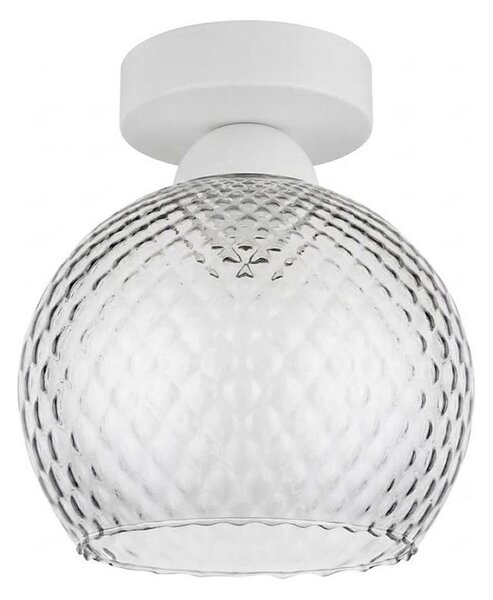 BRILAGI - LED таванно осветително тяло R GLASS 1xE27/60W/230V Ø 18 см бяло/димно сиво