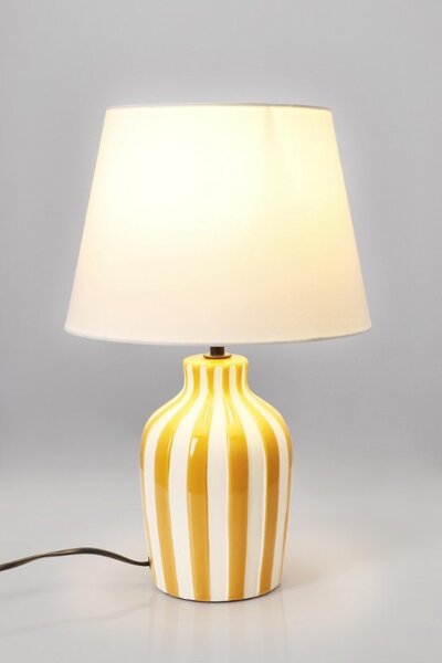 Bizzotto Настолна лампа Falyn Lines жълта H39cm