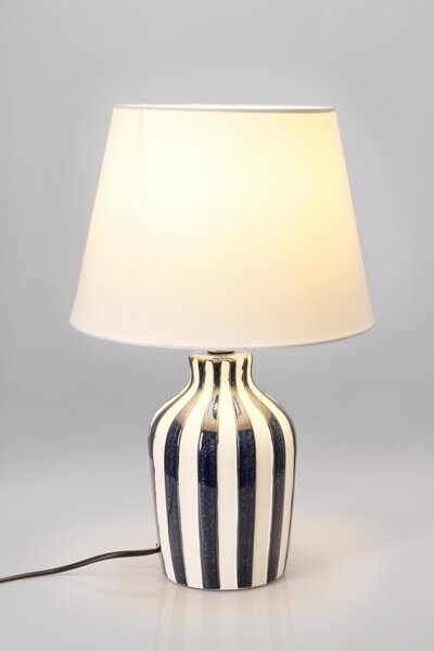 Bizzotto Настолна лампа Falyn Lines синя H39cm