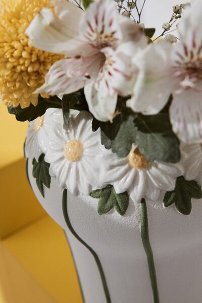 Bizzotto Висока ваза Florysia маргаритки H21,30 cm