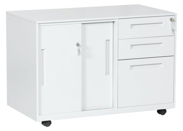 Кардекс Carmen CR-1851 K, 1x рафтове 2x чекмеджета, прахово боядисан, метален, заключване, регулируема височина на рафтове