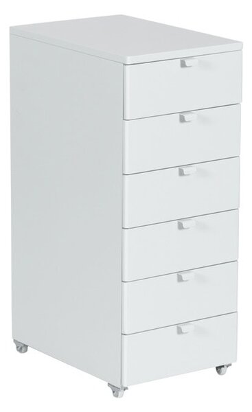 Офис контейнер Carmen CR-1227 K, 6 бр. чекмеджета, прахово боядисан, метален, сив