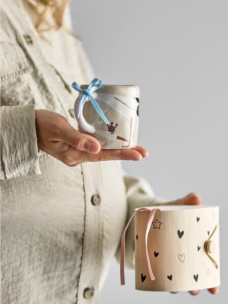Бежова керамична детска чаша 225 ml Bambino – Bloomingville Mini