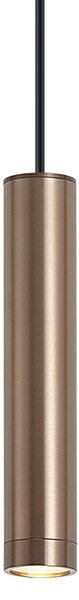 Дизайнерска висяща лампа тъмен бронз GU10 50mm IP44 - Tuba