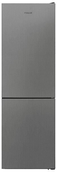 Хладилник с фризер Finlux FXCA 3740CE IX, клас E, 341 л. общ обем, свободностоящ, 242 kWh/годишно, Chill zone функция, инокс